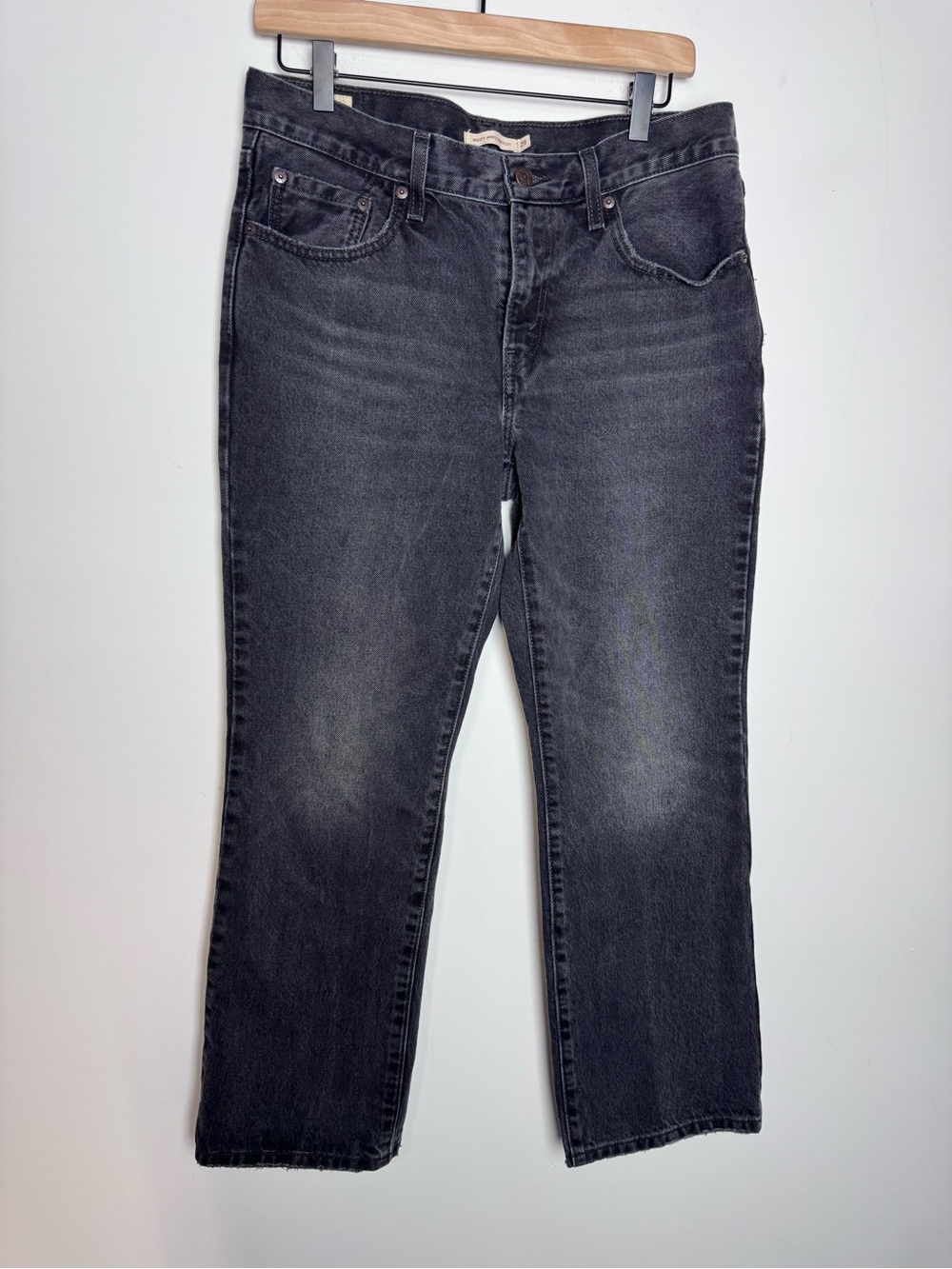 Levi’s Premium Middy Bootcut Ankle Jeans Play My Game Black Size 29 x 27 - Picture 3 of 8